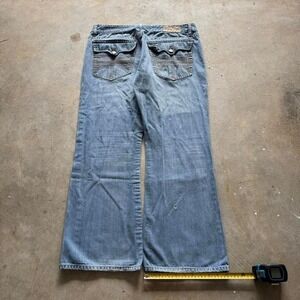 Baggy Revolve Bootcut Southpole Styl Y2K Vintage Denim Jeans - 38x30
